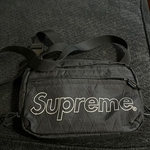 Supreme black crossbody bag